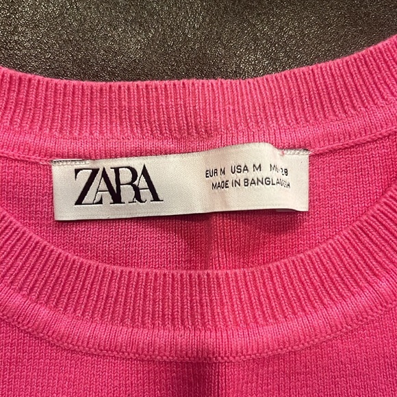 Zara pink crop tank top - Picture 2 of 3